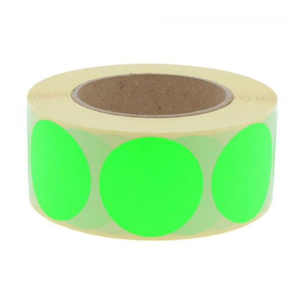 Picture of MARKING LABEL BRIGHT GREEN DOT STICKER 12.5MM